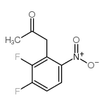 3-乙酰甲基-1,2-二氟-4-硝基苯结构式