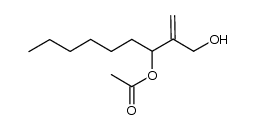 2-(hydroxymethyl)non-1-en-3-yl acetate Structure