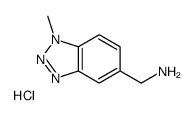 (1-甲基-1H-苯并[d][1,2,3]三唑-5-基)甲胺盐酸盐结构式