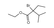 bromo-2 ethyl-2 methyl-3 butyrate d'ethyle结构式