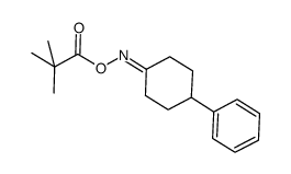 4-phenylcyclohexan-1-one O-pivaloyl oxime Structure