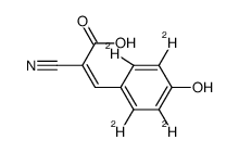 D4-α-cyano-4-hydroxycinnamic acid Structure