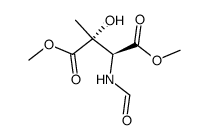 dimethyl (2R,3S)-3-formamido-2-hydroxy-2-methylsuccinate Structure