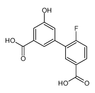 3-(3-carboxy-5-hydroxyphenyl)-4-fluorobenzoic acid结构式