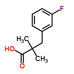 3-(3-Fluorophenyl)-2,2-dimethylpropanoic acid结构式