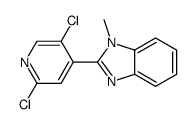 2-(2,5-二氯吡啶-4-基)-1-甲基-1H-苯并咪唑结构式