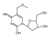 4-氨基-1-[(2R,4S,5R)-4-羟基-5-(羟基甲基)四氢呋喃-2-基]-5-(甲氧基甲基)嘧啶-2-酮结构式