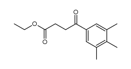 Ethyl-β-(3,4,5-trimethylbenzoyl)-propionat结构式