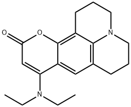 8-Diethylamino-2,3,5,6-tetrahydro-1H,4H-11-oxa-3a-aza-benzo[de]anthracen-10-one结构式