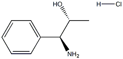 (1S,2R)-1-氨基-1-苯基丙-2-醇盐酸盐结构式