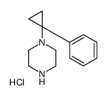 1-(1-PHENYLCYCLOPROPYL)PIPERAZINE HYDROCHLORIDE Structure