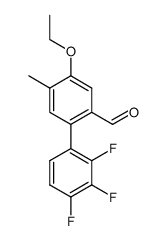 4-ethoxy-2',3',4'-trifluoro-5-methylbiphenyl-2-carboxaldehyde Structure
