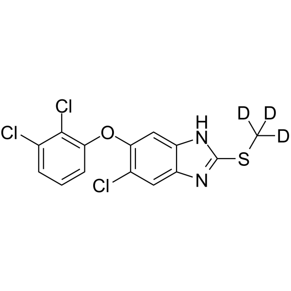 三氯苯达唑-D3结构式