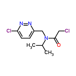 2-Chloro-N-[(6-chloro-3-pyridazinyl)methyl]-N-isopropylacetamide Structure