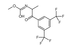 N-{1-[3,5-双(三氟甲基)苯基] -1-氧丙烷-2-基}氨基甲酸甲酯结构式