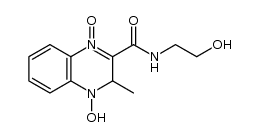 4-hydroxy-2-((2-hydroxyethyl)carbamoyl)-3-methyl-3,4-dihydroquinoxaline 1-oxide Structure
