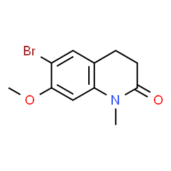 6-Bromo-7-methoxy-1-methyl-1,2,3,4-tetrahydroquinolin-2-one结构式