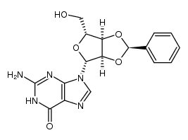O2',O3'-((R)-benzylidene)-guanosine结构式