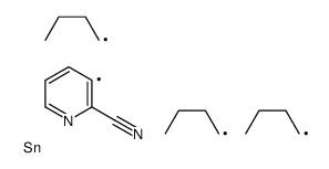 3-(Tributylstannyl)-2-pyridinecarbonitrile Structure