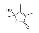 5-hydroxy-3,4,5-trimethylfuran-2-one Structure