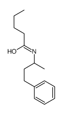 N-(1-甲基-3-苯丙基)戊酰胺结构式