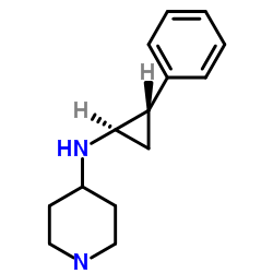 rel-N-[(1R,2S)-2-苯基环丙基]-4-哌啶胺结构式