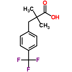 2,2-Dimethyl-3-[4-(trifluoromethyl)phenyl]propanoic acid Structure