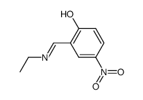 N-ethyl-3-nitro-5-tert-butylsalicylaldimine结构式