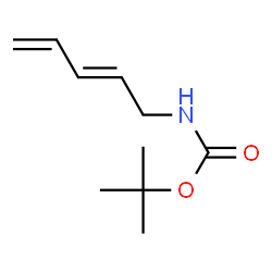 Carbamic acid, 2,4-pentadienyl-, 1,1-dimethylethyl ester (9CI) Structure