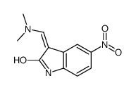 (3Z)-3-(dimethylaminomethylidene)-5-nitro-1H-indol-2-one结构式
