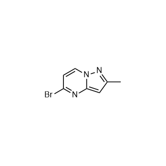 5-溴-2-甲基吡唑并[1,5-a]嘧啶结构式