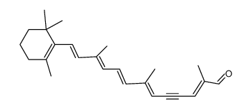 15,15'-didehydro-12'-apo-β,psi-carotenal结构式