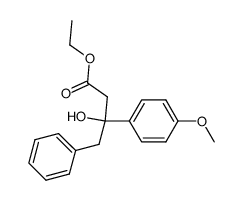 ethyl 3-hydroxy-3-(4-methoxyphenyl)-4-phenylbutanoate Structure