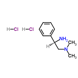 (R)-2-二甲基氨基-1-苯基乙胺结构式