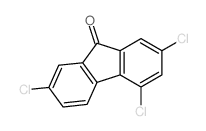 Fluoren-9-one, 2,4,7-trichloro-结构式