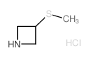 3-Methylthio-azetidine hydrochloride structure
