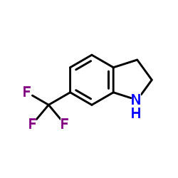 6-三氟甲基吲哚啉结构式