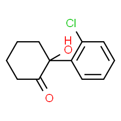2-(2-Chlorophenyl)-2-hydroxycyclohexanone结构式