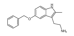 3-(2-aminoethyl)-5-(benzyloxy)-2-methylindole结构式