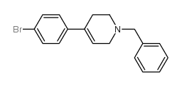4-(4-溴苯基)-1,2,36-四氢-1-苯甲基-吡啶结构式