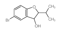 5-bromo-2-propan-2-yl-2,3-dihydrobenzofuran-3-ol Structure