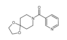1-nicotinoyl-4-piperidone ethylene acetal结构式