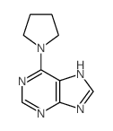 9H-Purine,6-(1-pyrrolidinyl)-结构式
