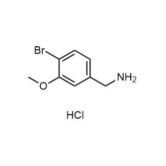 (4-溴-3-甲氧基苯基)甲胺盐酸盐结构式