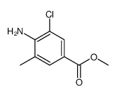 4-氨基-3-氯-5-甲基苯甲酸甲酯结构式