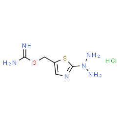 (2-(triazan-2-yl)thiazol-5-yl)methyl carbamimidate hydrochloride Structure