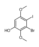 3-溴-4-碘-2,5-二甲氧基苯酚结构式