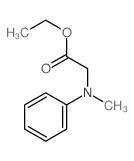 Glycine,N-methyl-N-phenyl-, ethyl ester结构式
