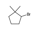 1-bromo-2,2-dimethylcyclopentane结构式