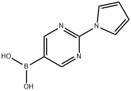 2-(1H-Pyrrol-1-yl)pyrimidine-5-boronic acid Structure